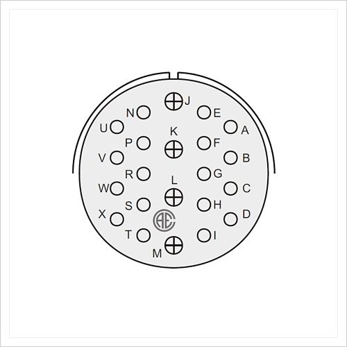 clean up Humidity consonant Conector Circular Macho 22 Pin (Ø=44.45) p/Panel, Roscado MS3102R28-11P –  EYTSA